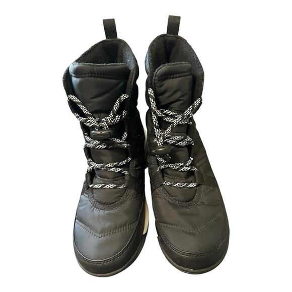 Sorel Whitney II Faux Fur Trimmed Shell Ankle Winter Boots Black Size 5 EUC - Picture 2 of 10